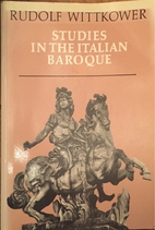 Studies in the Italian Baroque by Rudolf…