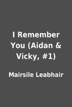 I Remember You (Aidan & Vicky, #1) by…