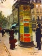 Paris Kiosk by Jean Beraud