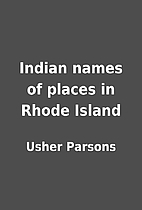 Indian names of places in Rhode Island by…