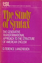 The study of syntax;: The…