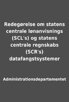 Redegørelse om statens centrale…