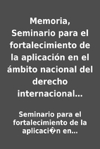 Memoria, Seminario para el fortalecimiento…