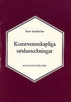 Konstvetenskapliga stödanteckningar by Sven…