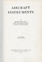 Aircraft instruments by George Ellis Irvin