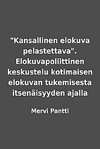 Kansallinen elokuva pelastettava.…