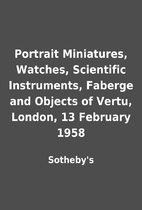 Portrait Miniatures, Watches, Scientific…