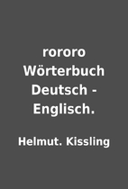 rororo Wörterbuch Deutsch - Englisch. by…
