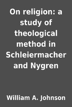 On religion: a study of theological method…
