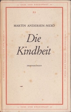 Die Kindheit Erinnerungen by Martin Andersen…