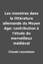 Les monstres dans la littérature allemande…