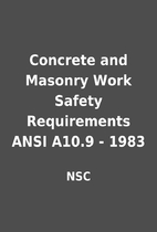 Concrete and Masonry Work Safety…