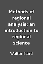Methods of regional analysis; an…