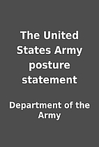 The United States Army posture statement by…