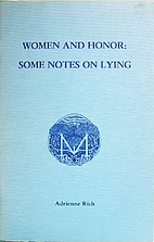 Women and Honor: Some Notes on Lying by…