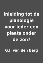 Inleiding tot de planologie voor ieder een…