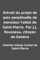 Extrait du projet de paix perpétuelle de…