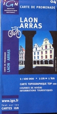 Laon Arras. Carte de promenade 1:100.000 by…