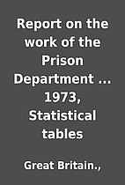Report on the work of the Prison Department…