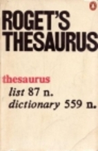 Roget's Thesaurus of English Words and…