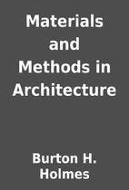 Materials and Methods in Architecture by…
