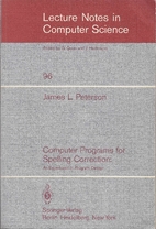 Computer programs for spelling correction:…