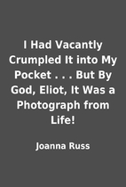 I Had Vacantly Crumpled It into My Pocket .…