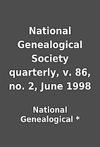 National Genealogical Society quarterly, v.…