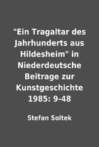 Ein Tragaltar des Jahrhunderts aus…