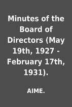 Minutes of the Board of Directors (May 19th,…