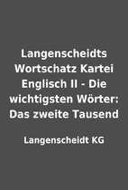 Langenscheidts Wortschatz Kartei Englisch II…