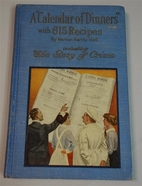 A Calendar of Dinners with 615 recipes…