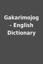 Gakarimojog - English Dictionary