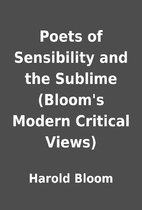 Poets of Sensibility and the Sublime…
