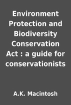 Environment Protection and Biodiversity…
