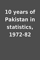 10 years of Pakistan in statistics, 1972-82