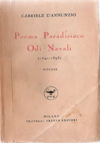 Poema paradisiaco by Gabriele D'Annunzio