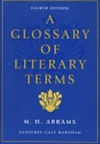 A Glossary of Literary Terms, 8th Edition by…