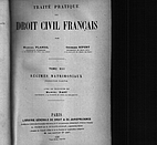 Traité pratique de droit civil français.…