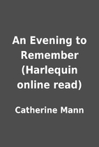 An Evening to Remember (Harlequin online…