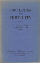 Population and Fertility by D. V. Glass