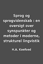 Sprog og sprogvidenskab : en oversigt over…