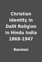 Christian Identity in Dalit Religion in…