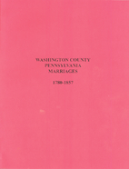 Washington County, Pennsylvania Marriages…