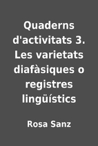 Quaderns d'activitats 3. Les varietats…