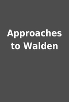 Approaches to Walden