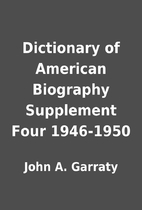 Dictionary of American Biography Supplement…