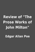 Review of The Prose Works of John Milton…
