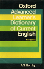 Oxford Advanced Learner's Dictionary by A.S.…