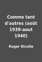 Comme tant d'autres (août…